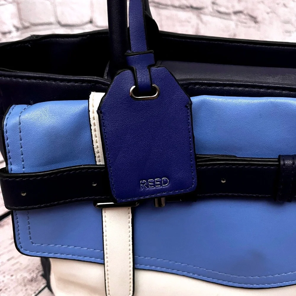 REED KRAKOFF BOXER BLUE WHITE NAVY COLOR BLOCK REED